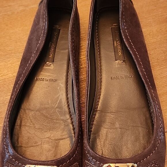 Authentic Louis Vuitton Brown Oxford Ballerina Flats Size 36 - Picture 5 of 9